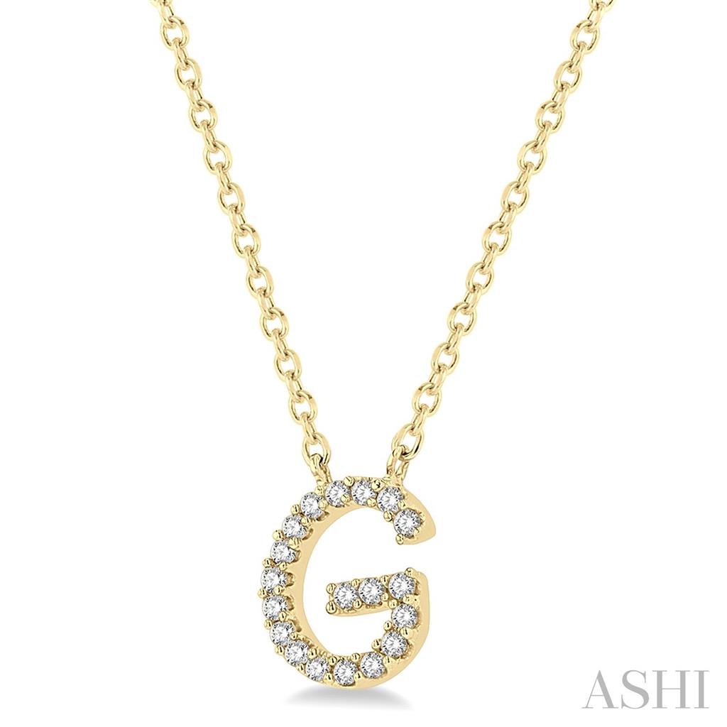 Initial Y Style Necklace 10 KT Yellow With Diamonds 18" Long