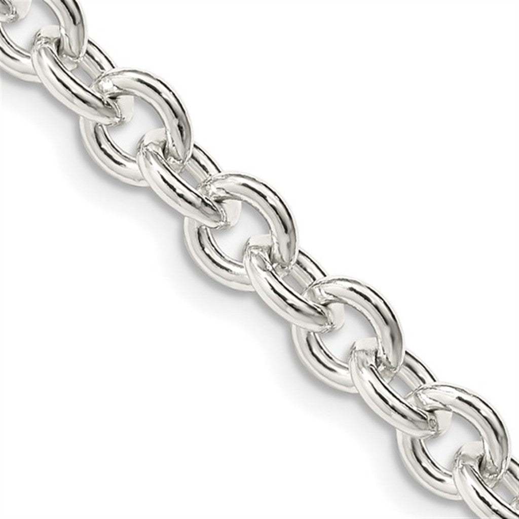 White Sterling Silver 1 MM Curb Chain 16" Long