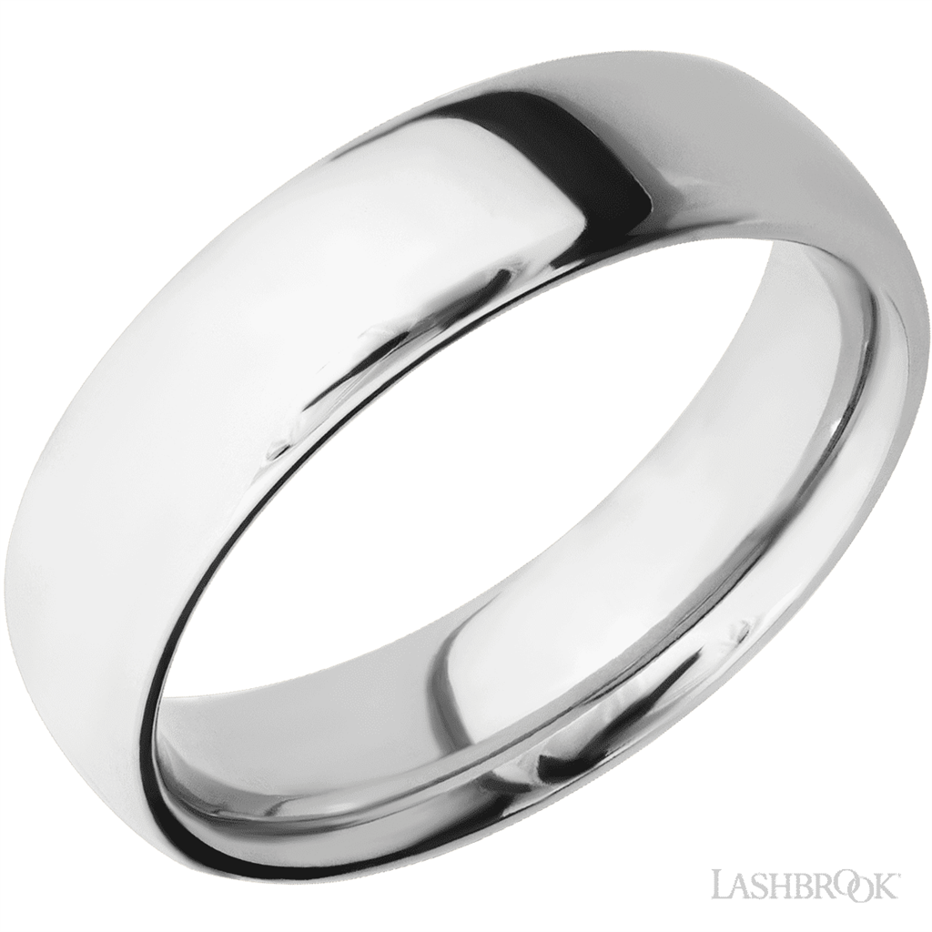 Straight Solid Style Wedding Band 14 Karat Gold White 6mm wide size 10