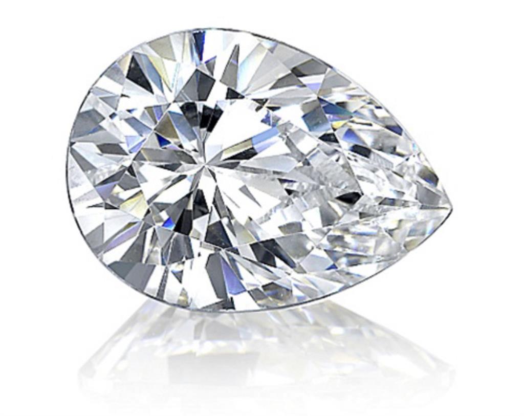 0.54 Carat Diamond Pear Shape G Color I1 Clarity