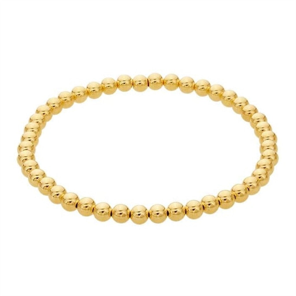 Gemstone Bead Stretch Bracelet 7" Long