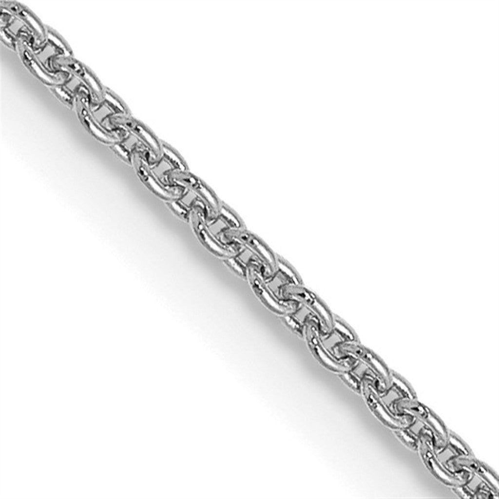 Cable Link Chain 14 KT White 1.1 MM Wide 16' In Length