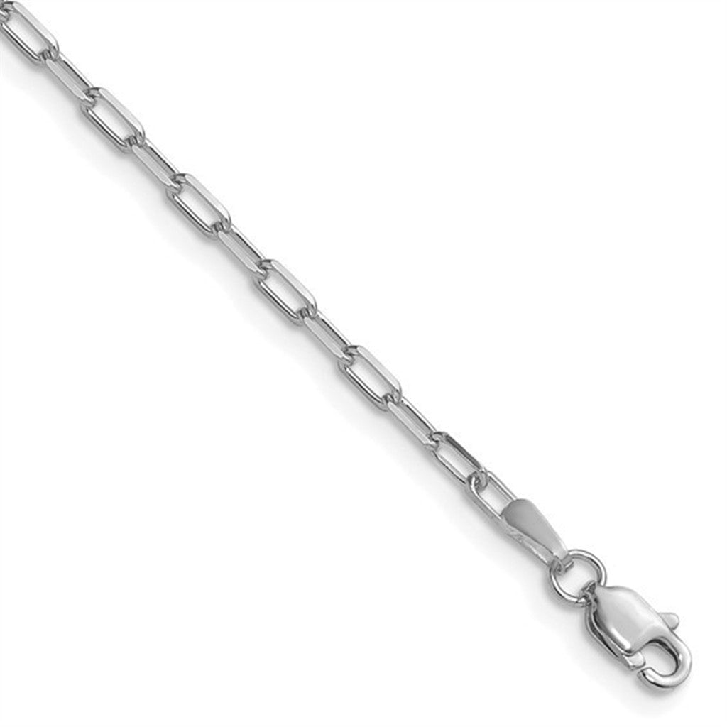 Two Tone Brazilian 18KT Layer over Brass 3 MM Paper Clip Chain 16" Long