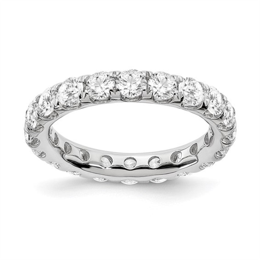 Eternity Style Diamond Wedding Band Alloy White with Diamond size 7