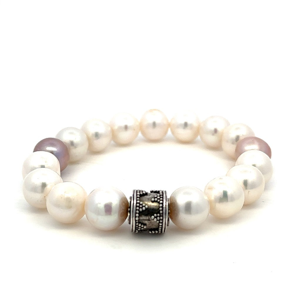 FWC Akoya Pearl Bracelet Sterling Silver 7" Long