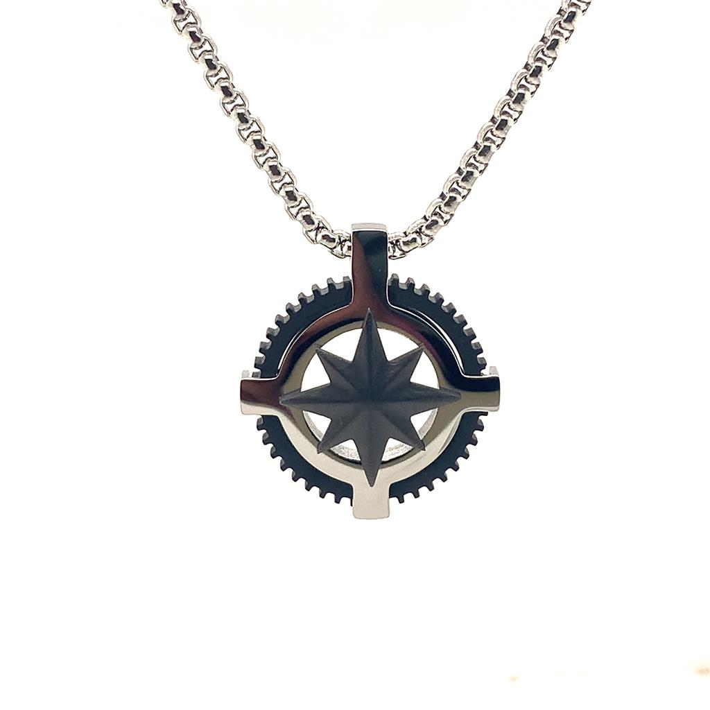 Drop Style Pendant Alt Metal Stainless Steel Black