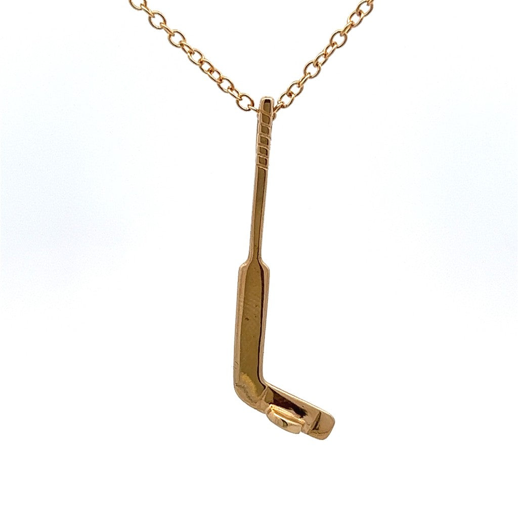 Hockey Drop Pendant 14 Karat Gold Yellow