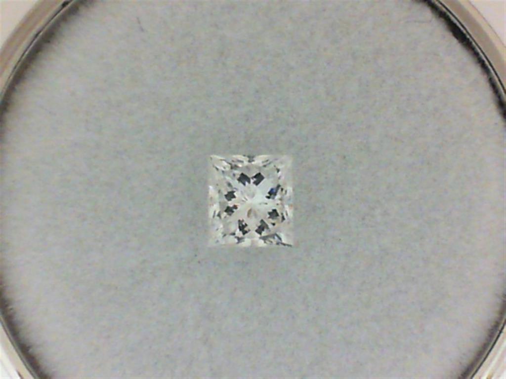 0.36 Carat Diamond Princess Shape G Color SI2 Clarity