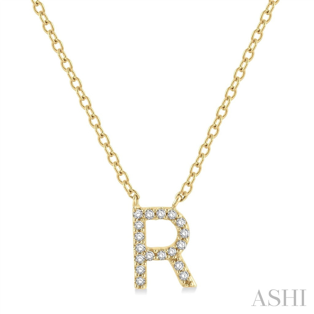 Iniitial Y Style Necklace 10 KT Yellow With Diamonds 18" Long
