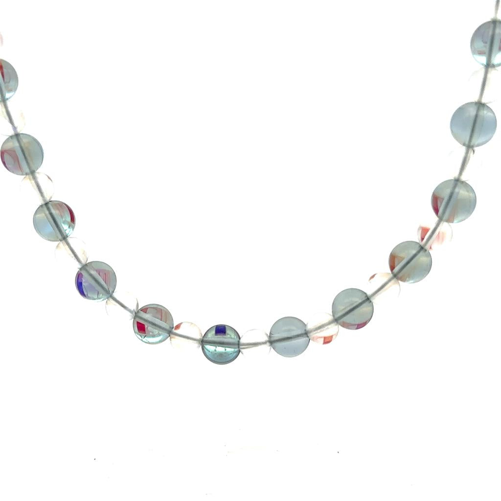 Quartz Strand Necklace With a .925 Clasp 18" Long