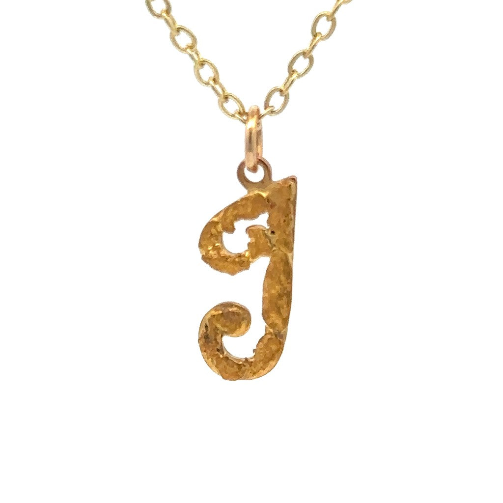 Initial Style Alaskana Pendant Gold Filled