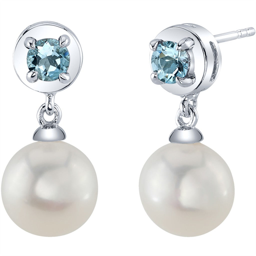 Precious Metal Earrings With Colored Stones