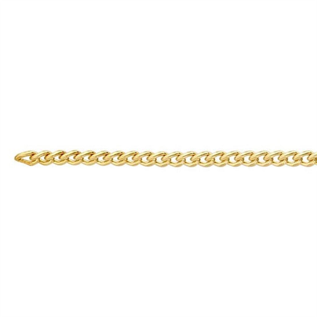 Yellow Gold Filled 1.8 MM Curb Chain 18.75" Long