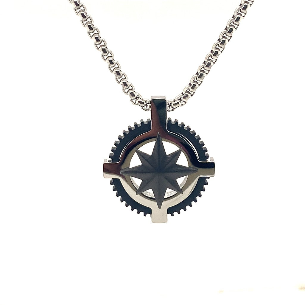 Drop Style Pendant Alt Metal Stainless Steel Black