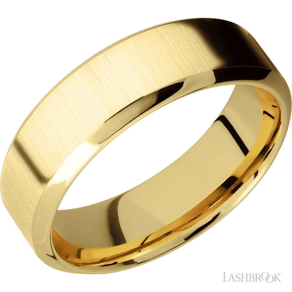 Straight Solid Style Wedding Band 14 Karat Gold Yellow 7mm wide size 10
