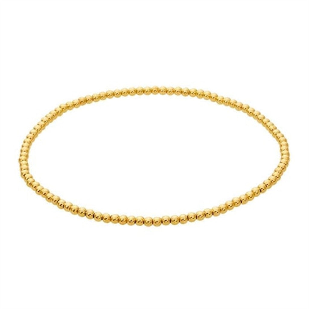 Gemstone Bead Stretch Bracelet 7" Long