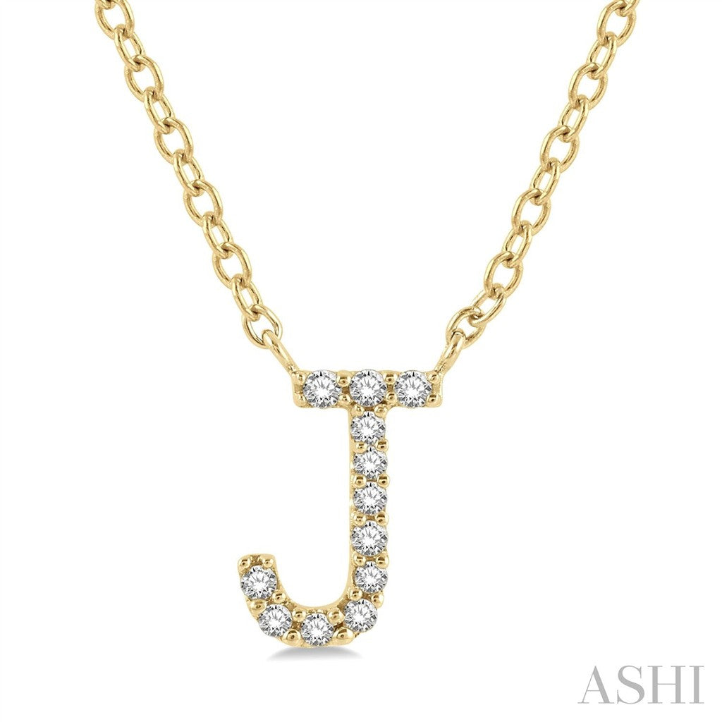 Initial Y Style Necklace 10 Karat Gold Yellow With Diamonds 18" Long