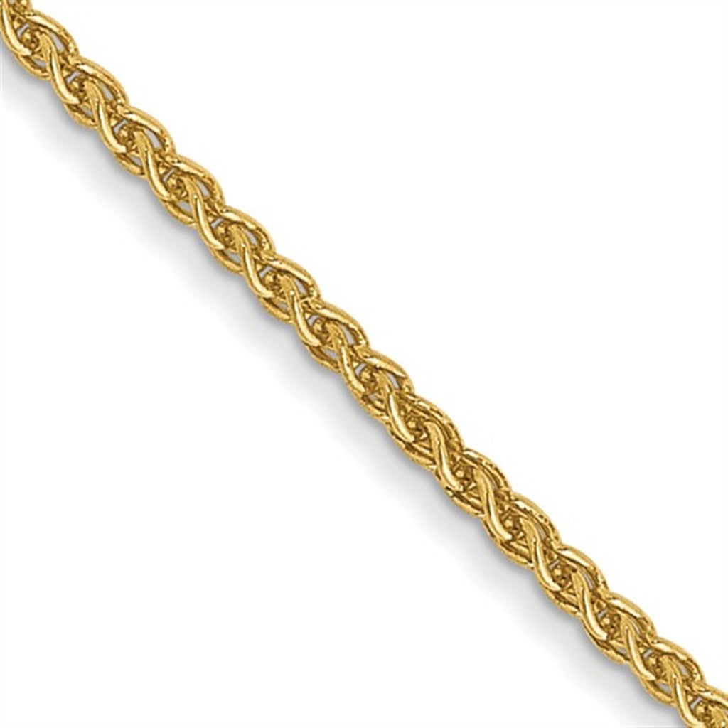 Spiga Link Chain 14 Karat Gold Yellow 1.4 MM Wide 22' In Length
