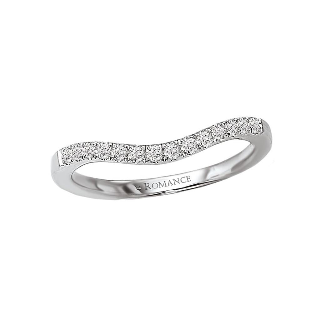 1/2 Anniversary Style Wedding Band Sterling Silver White with Cubic Zirconia size 6