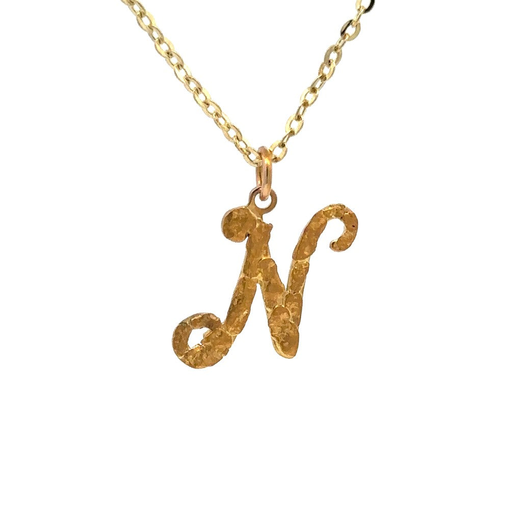 Initial Style Alaskana Pendant Gold Filled