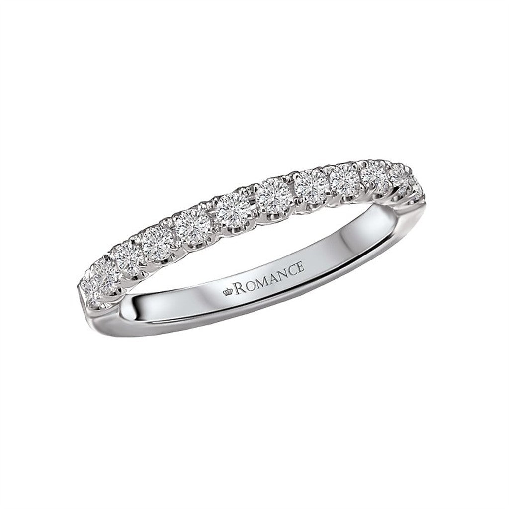 1/2 Anniversary Style Diamond Wedding Band 14 Karat Gold White size 7