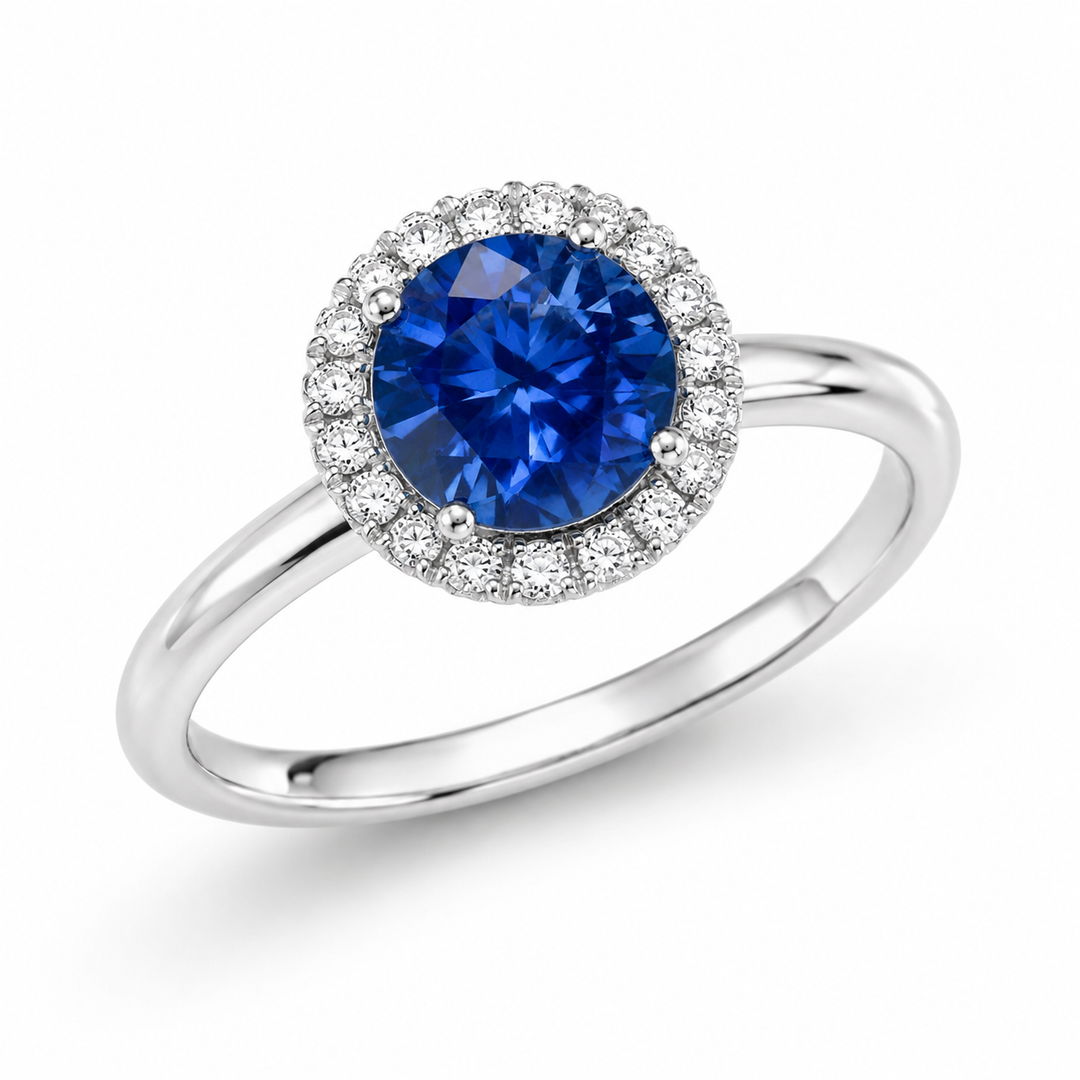 Engagement Ring Colored Stone Center Stone