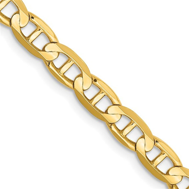 Anchor Link Chain 10 Karat Gold Yellow 4.5 MM Wide 24' In Length