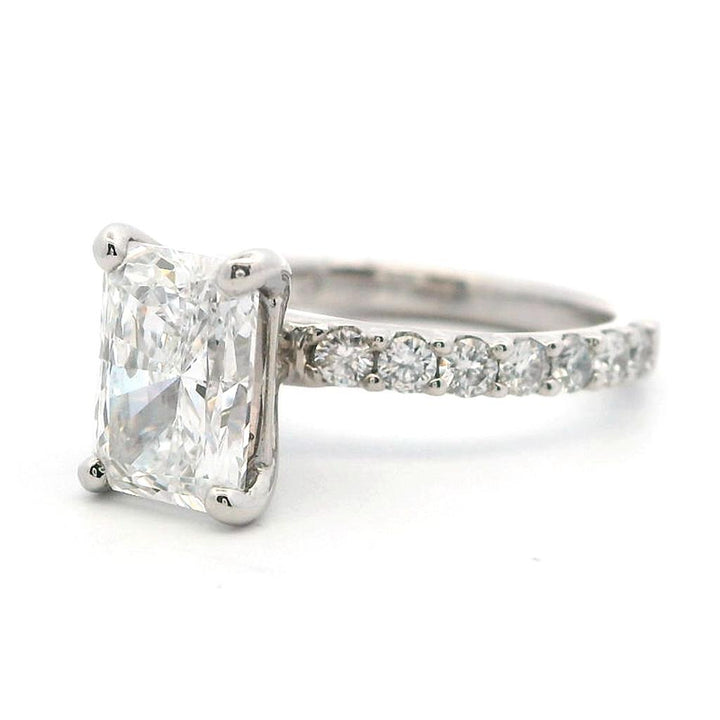 Tiffany Style Lab Diamond Engagement RingPlatinum White