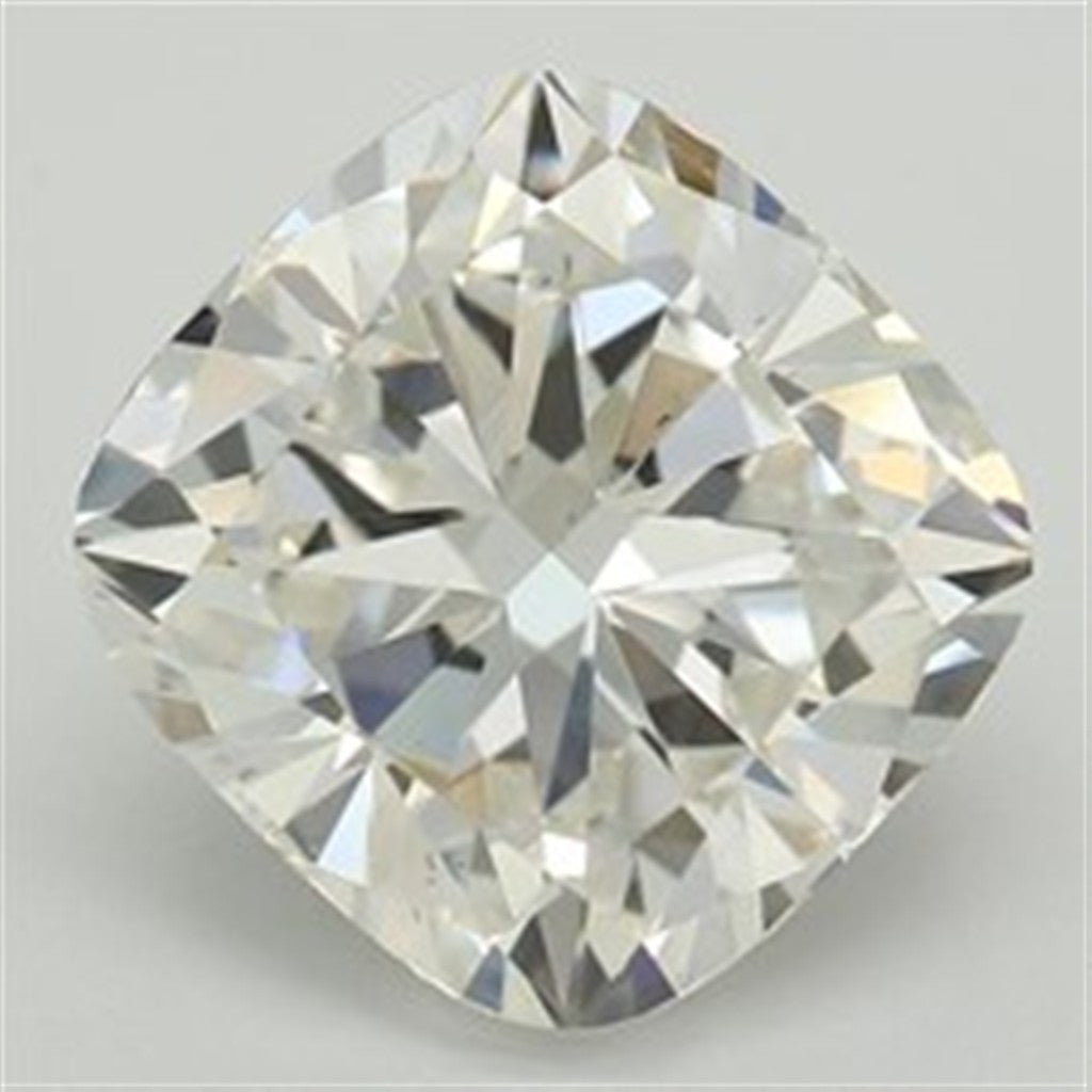 1.83 Carat Laboratory-Grown Origin Lab Diamond Square Cushion Shape E Color SI1 Clarity EX Cut