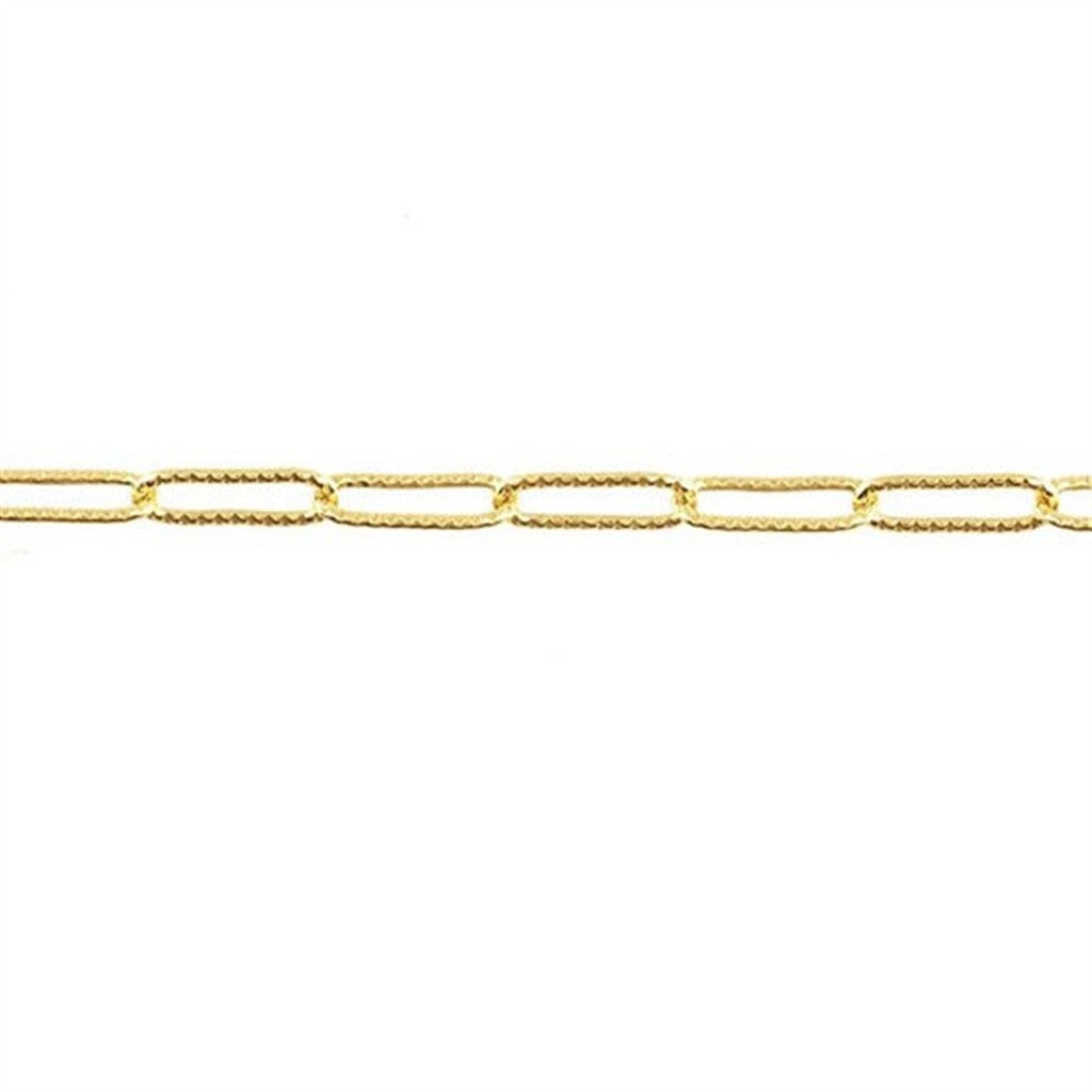 Gold Filled 1.9 MM Paper Clip Chain 20" Long