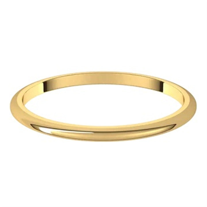 Solid Wedding Band Prec Metal Womens 14 Karat Gold Yellow Size 6