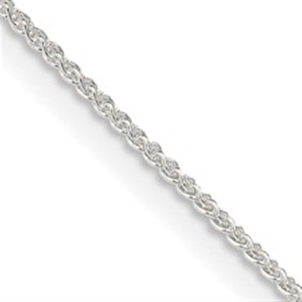 White .925 1 MM Cable Chain 18" Long