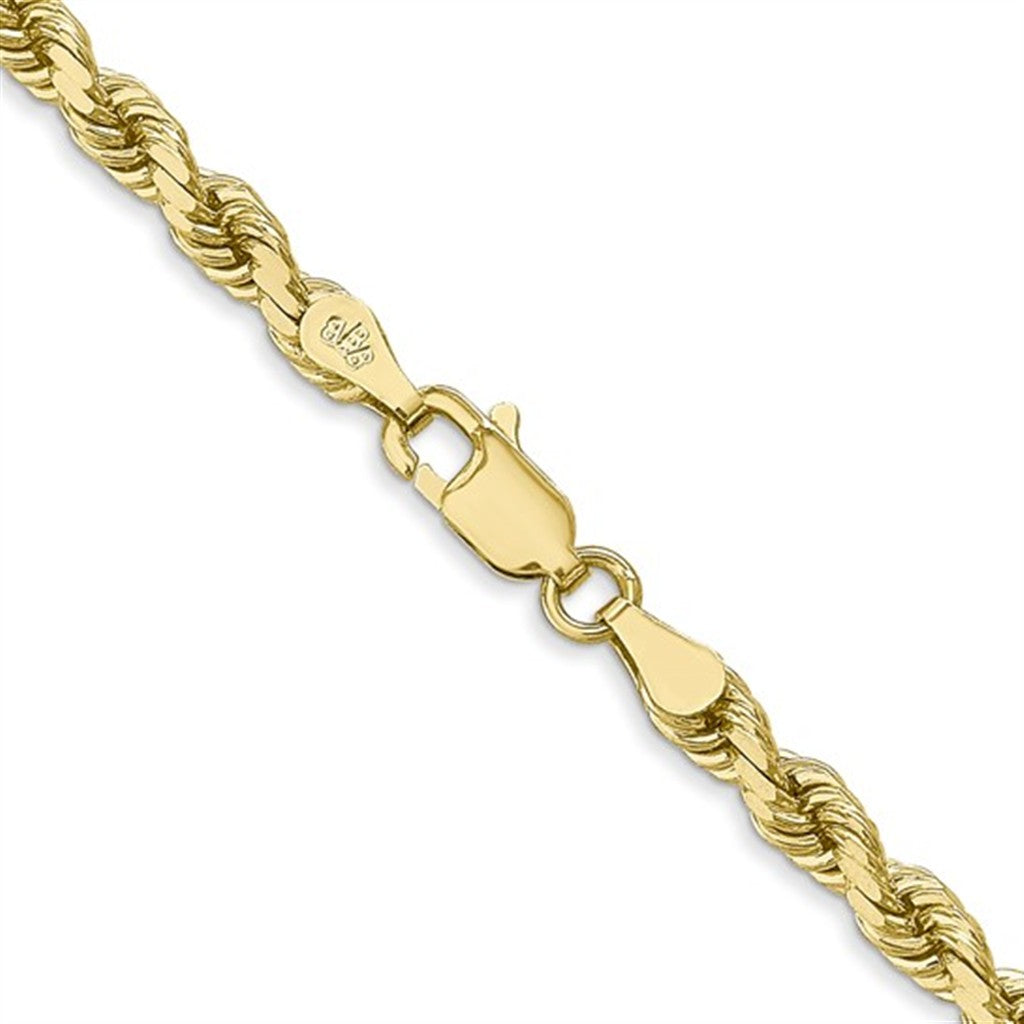 14 Karat 3.65 MM Rope Chain 20" Long