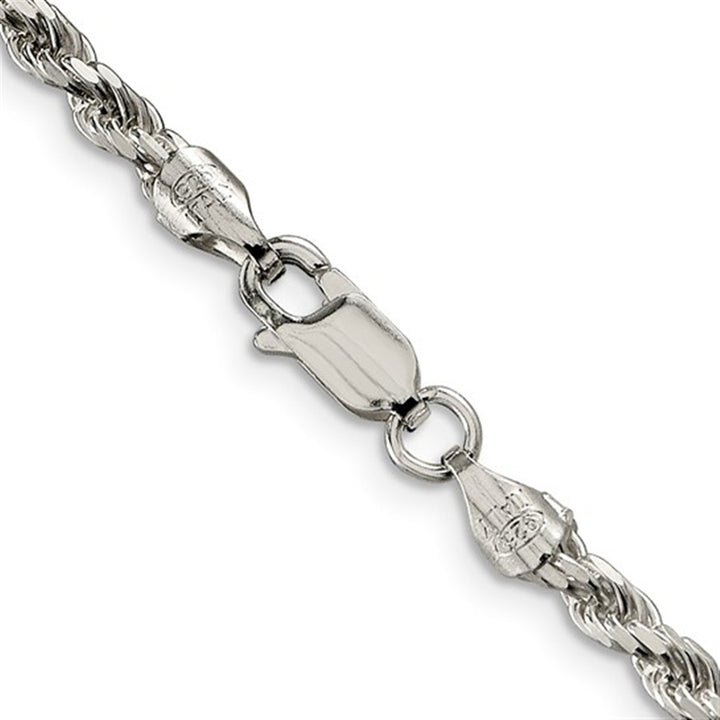 White .925 3 MM Rope Chain 26" Long