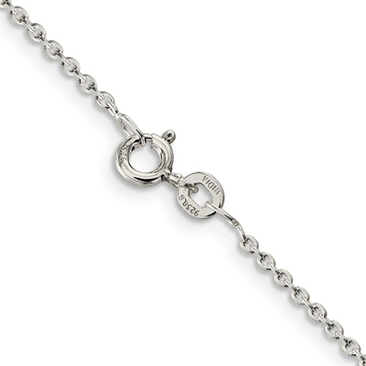 White .925 1.5 MM Cable Chain 16" Long