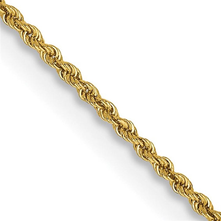 Rope Link Chain 14 KT Yellow 1.5 MM Wide 18' In Length