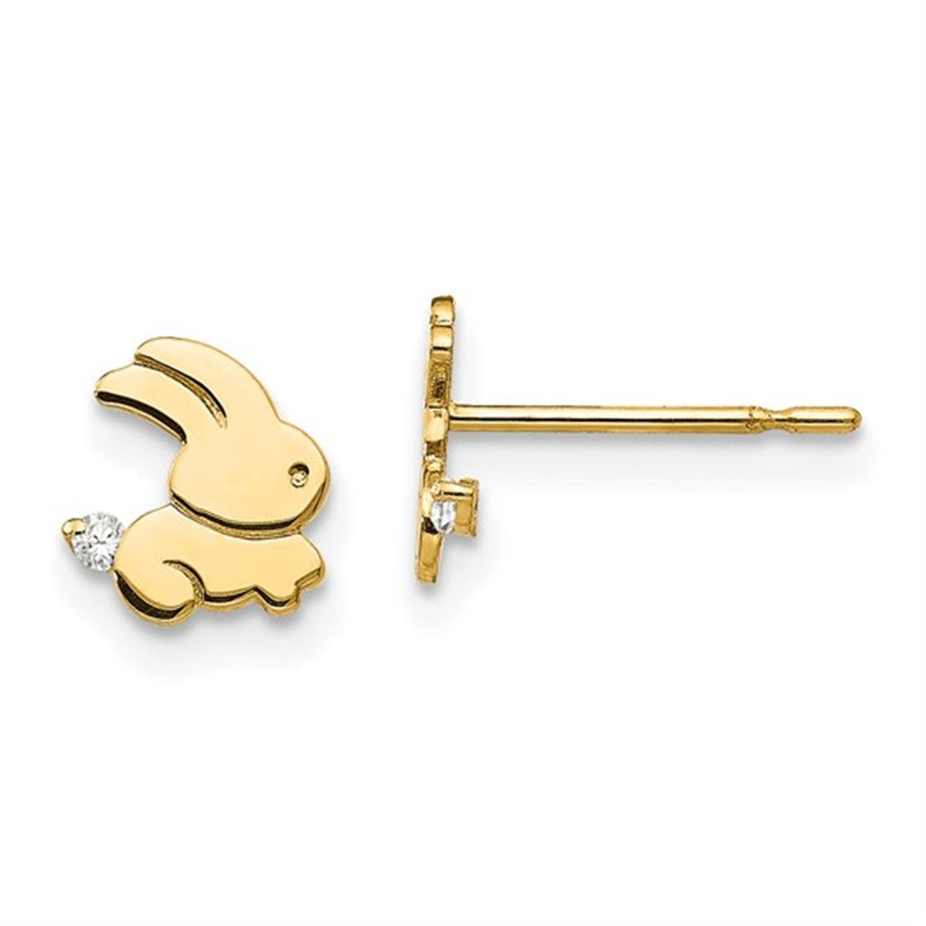 Stud Precious Metal Earrings 14 KT Yellow