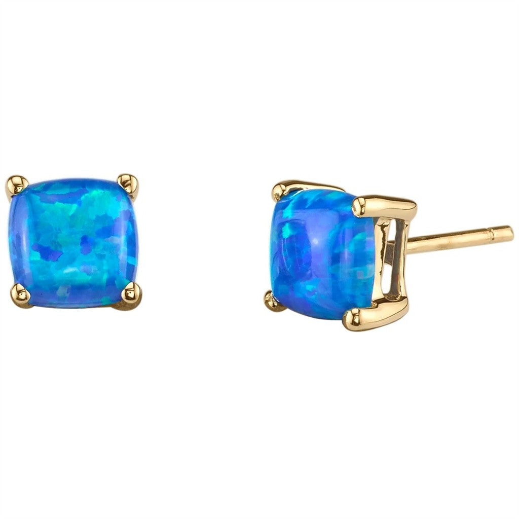 Precious Metal Earrings With Colored Stones