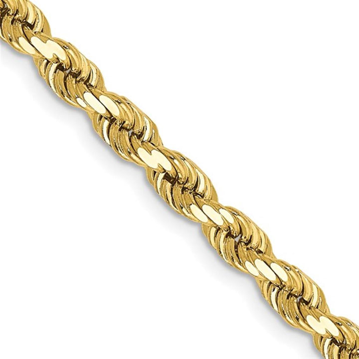 Rope Link Chain 10 KT Yellow 4 MM Wide 24' In Length
