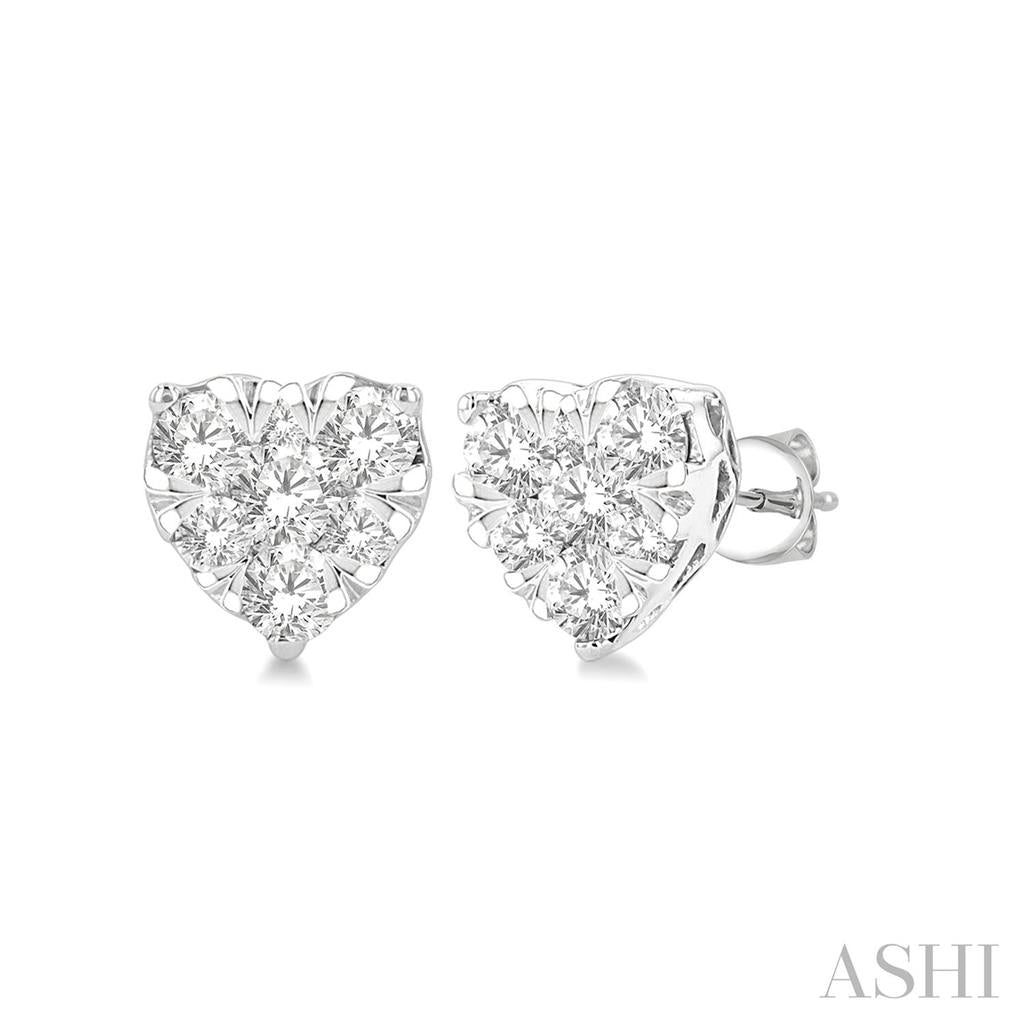 Diamonds Love Bright Earrings 14 KT White 0.35 Carat Total Weight