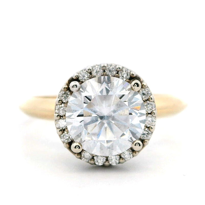 Halo Style Diamond Engagement Ring 14 Karat Gold White 
(Center Stone Not Included)