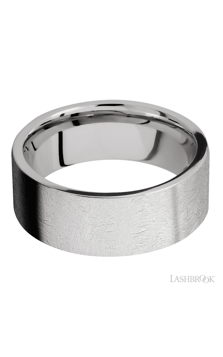 8 mm wide Flat Cobalt Chrome band.