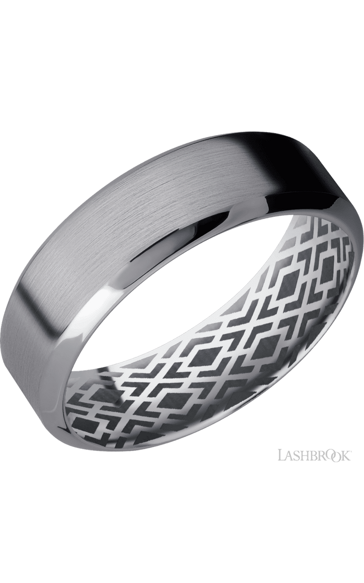 7 mm wide High Bevel Tantalum band.
