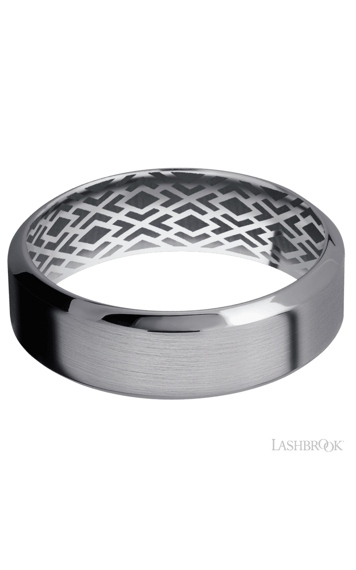 7 mm wide High Bevel Tantalum band.