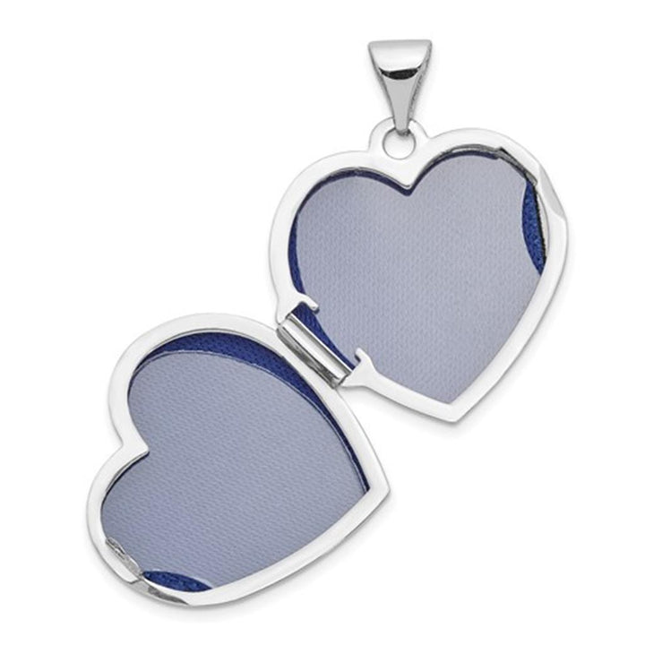 Locket Drop Pendant 14 Karat Gold White