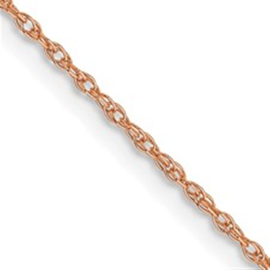 14 Karat 0.7 MM Loose Rope Chain 16" Long