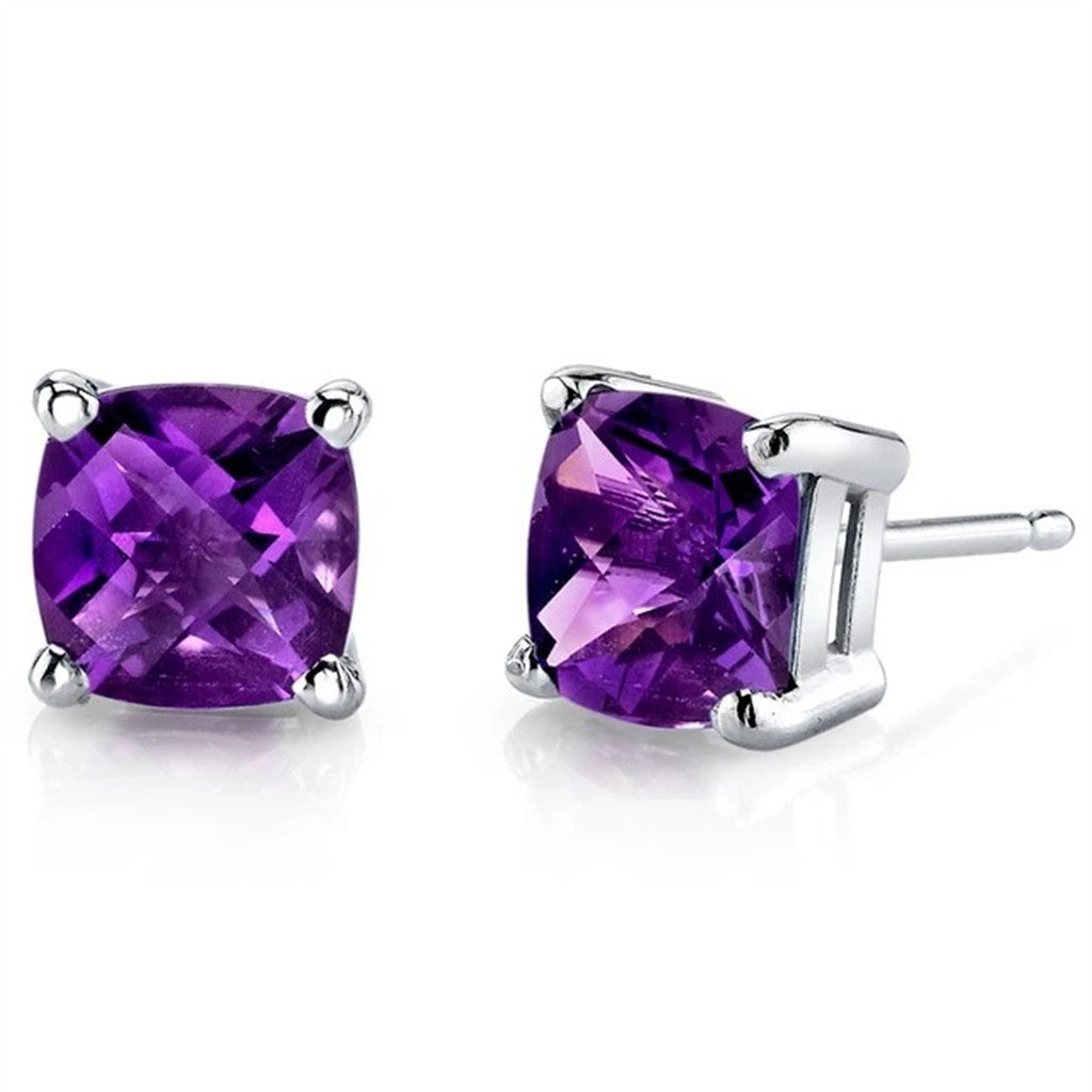 Precious Metal Earrings With Colored Stones