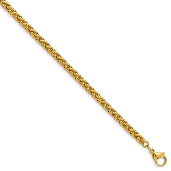 Yellow Stainless Steel 4 MM Spiga Chain 24" Long