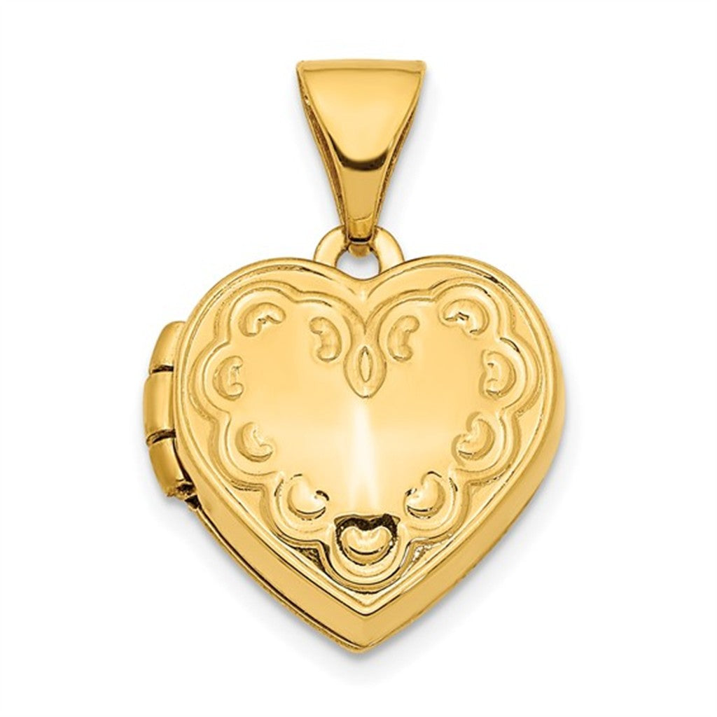 Locket Pendant 14 Karat Gold Yellow