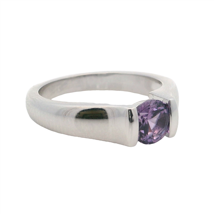 Solitare Style Rings Silver with Stones Sterling Silver White with Alexandrite size 7